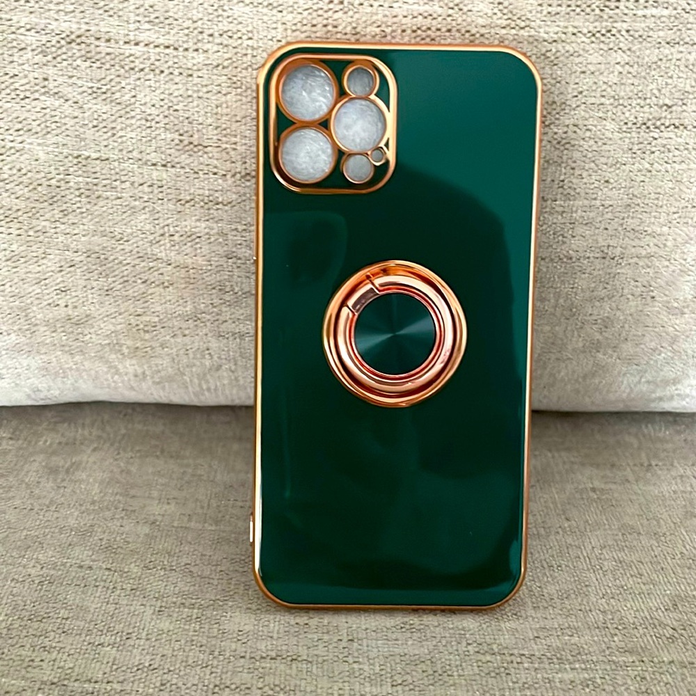 Apple iPhone 12 /12 pro hunter dark GREEN forest rich color handle new in NWT